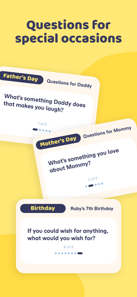 Questions for special occasions